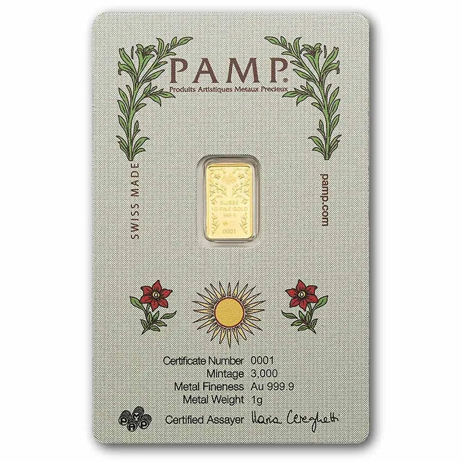 PAMP Suisse Una and the Lion Gold 1 gram PAMP Suisse