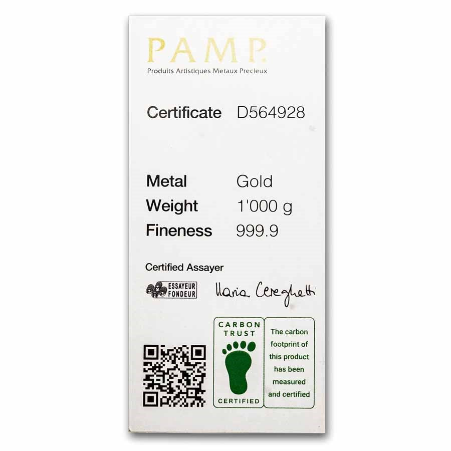 PAMP Suisse Cast Gold 1 kilo PAMP Suisse
