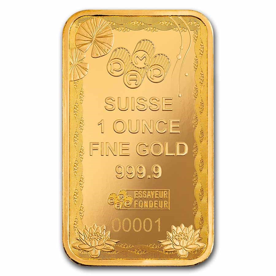 PAMP Suisse Good Luck Koi Fish Gold 1 oz (ounce) Bar