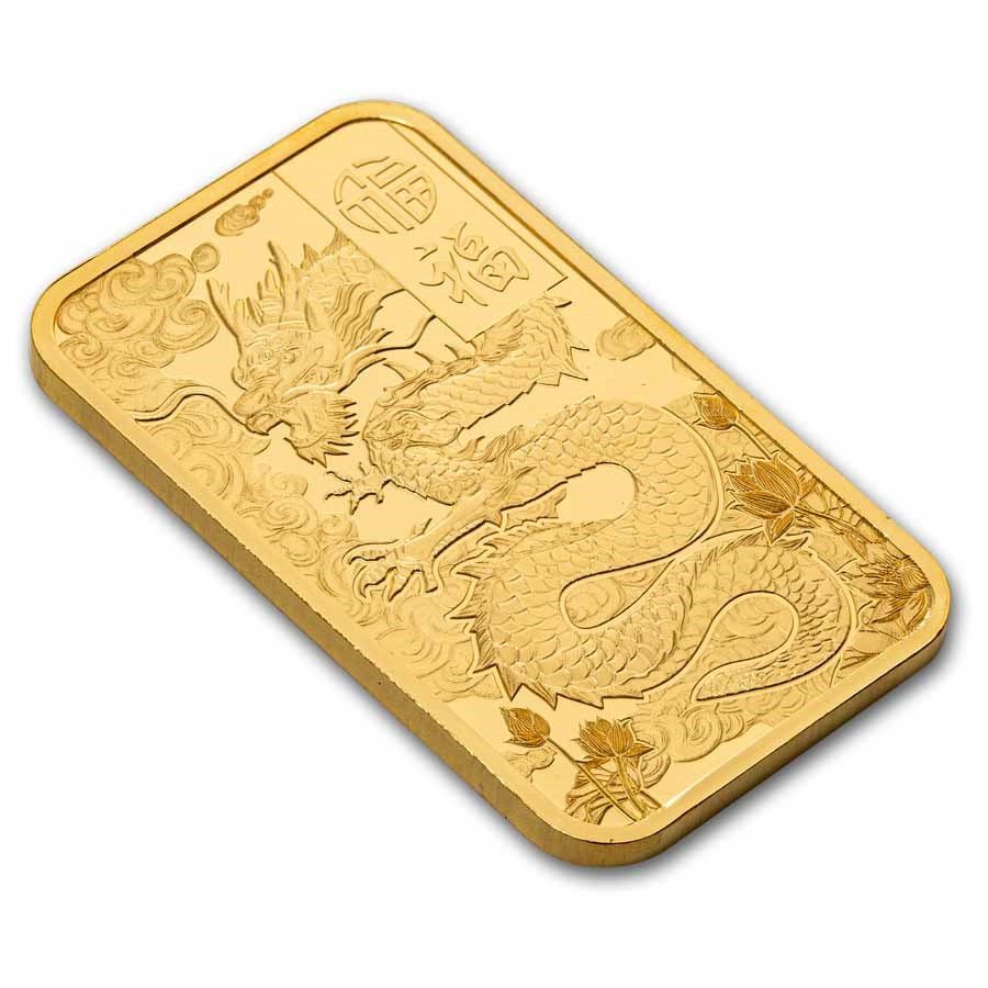 بامب سويس الحظ السعيد التنين الأصفر ذهب 1 أونصة