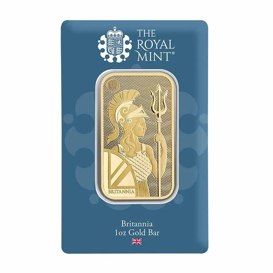Great Britain Britannia Gold 1 oz (ounce) Bar The Royal Mint