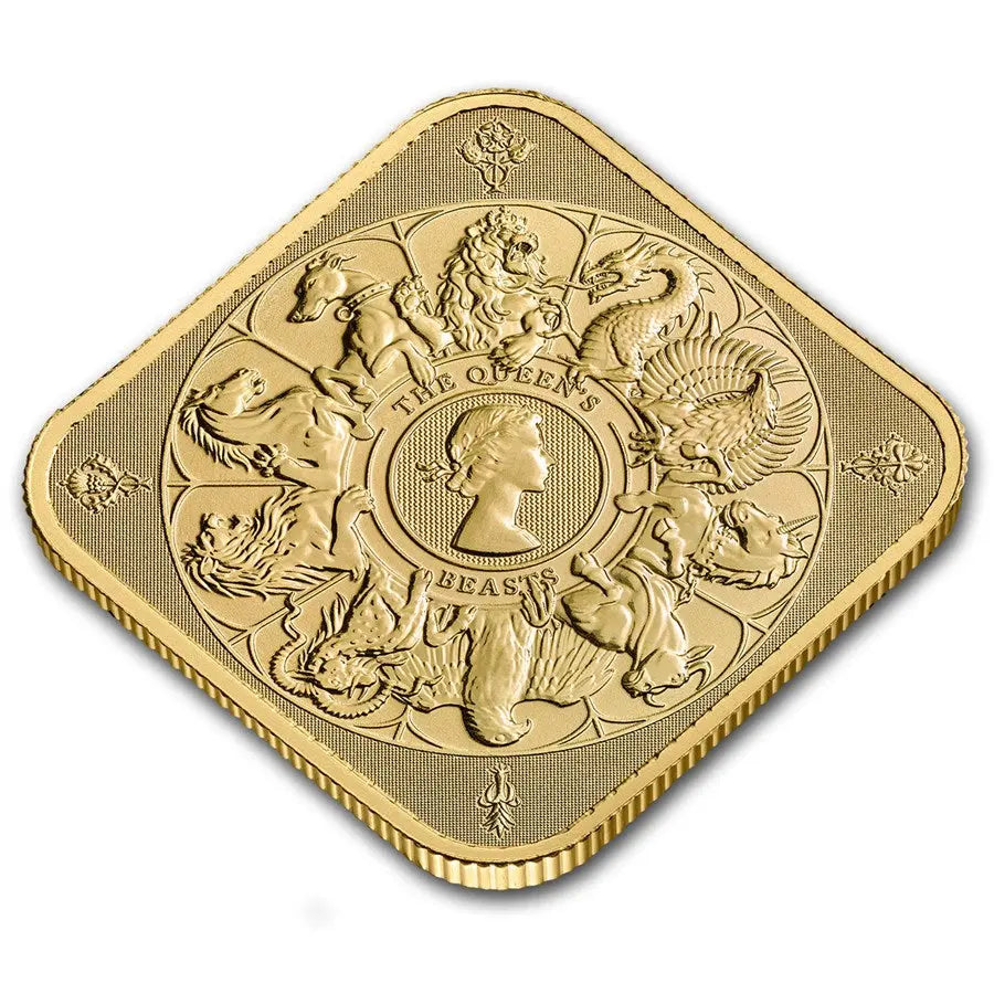 Great Britain Queen's Beasts Completer 2025 Gold 5 gram Bar The Royal Mint