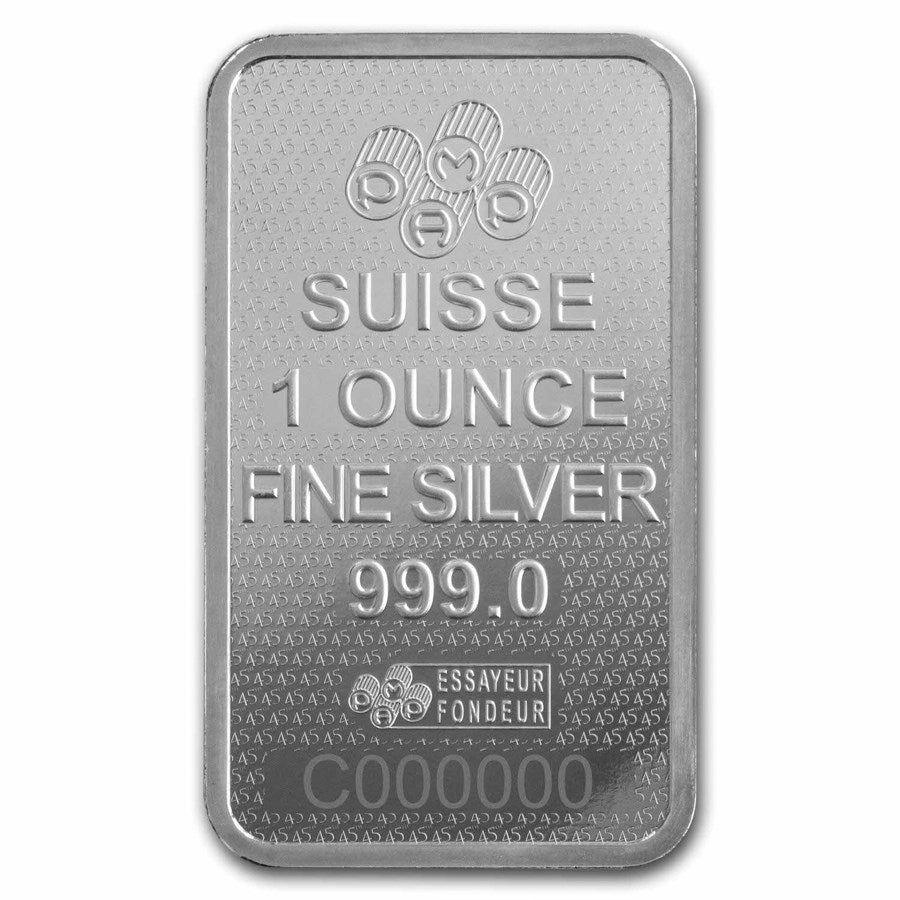 PAMP Suisse 45th Anniversary Silver 1 oz (ounce) Bar