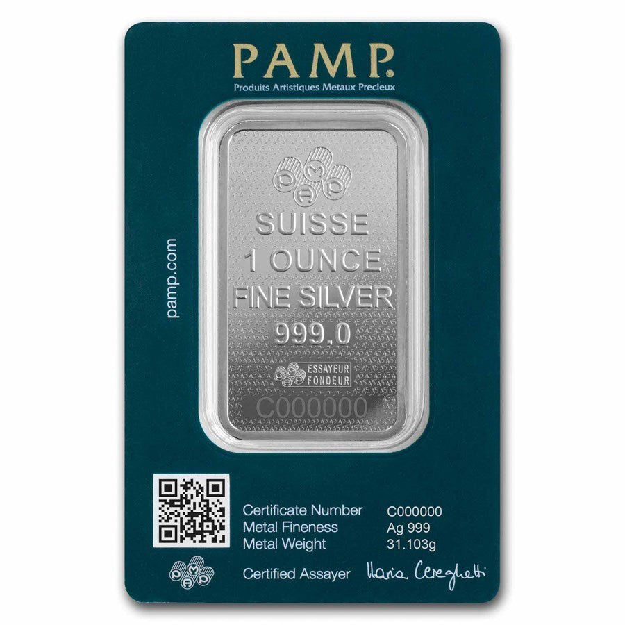 PAMP Suisse 45th Anniversary Silver 1 oz (ounce) Bar