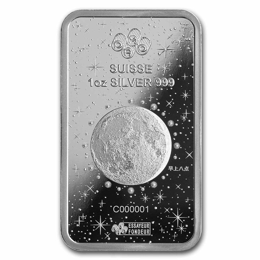 PAMP Suisse Lunar Legends Azure Dragon Silver 1 oz (ounce) Bar