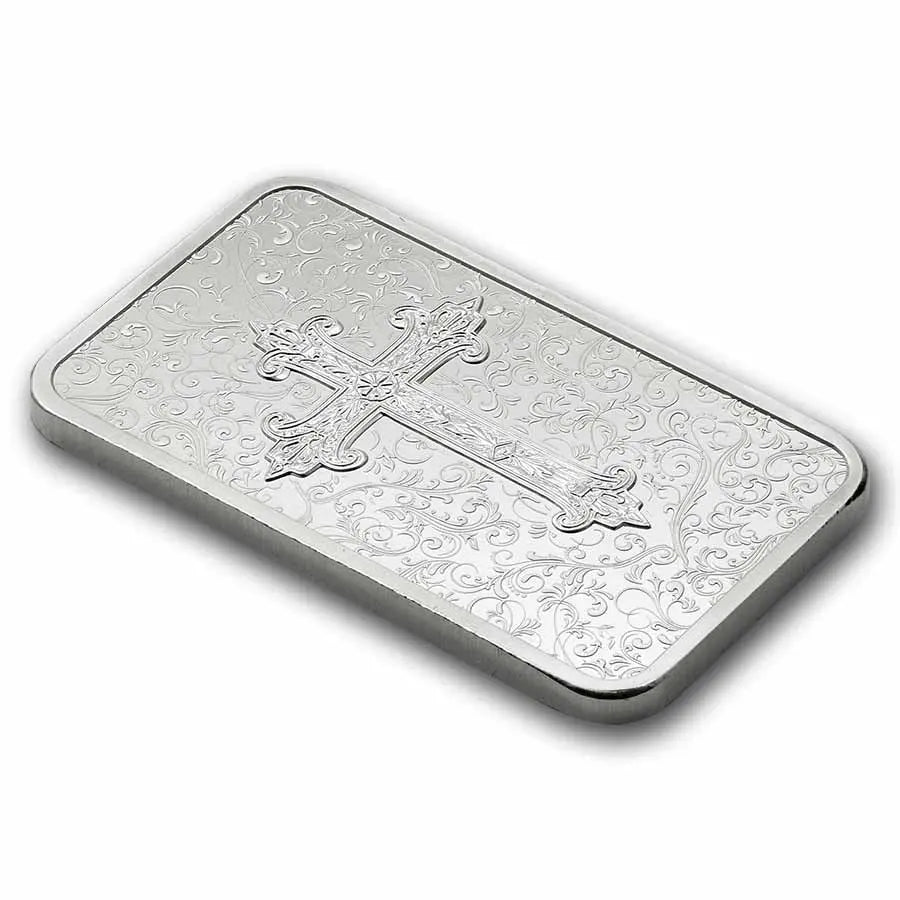 PAMP Suisse Cross of Christianity Silver 1 oz (ounce) Bar PAMP Suisse