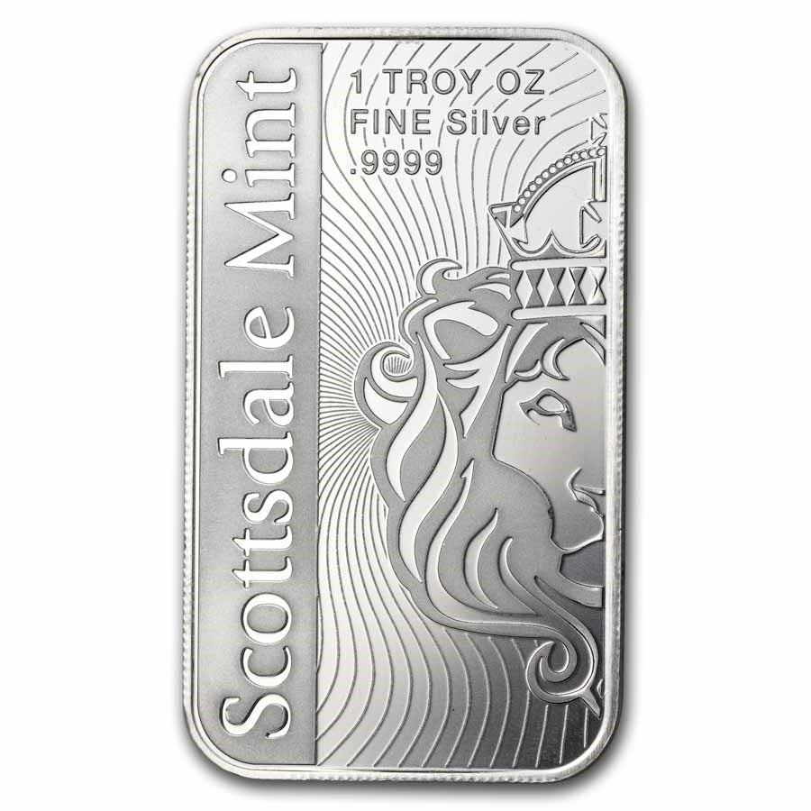 Scottsdale The Vortex Silver 1 oz (ounce) Bar Scottsdale Mint
