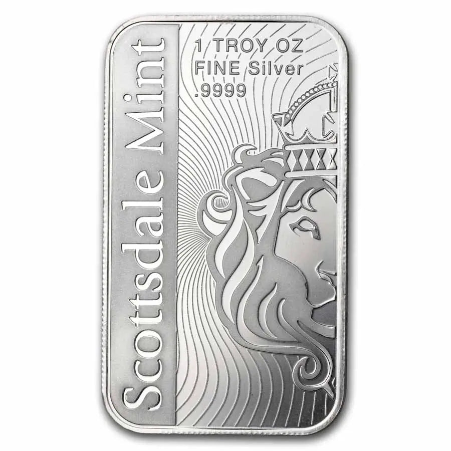 Scottsdale The Vortex Silver 1 oz (ounce) Bar Scottsdale Mint