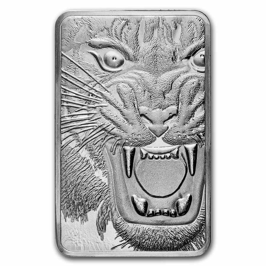 PAMP Suisse Royal Bengal Tiger Silver 10 oz (ounce) Bar