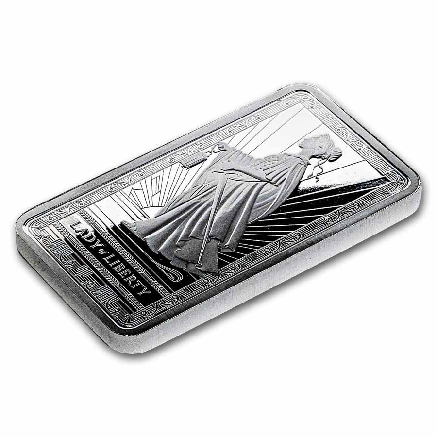 PAMP Suisse Lady of Liberty Silver 10 oz (ounce) Bar
