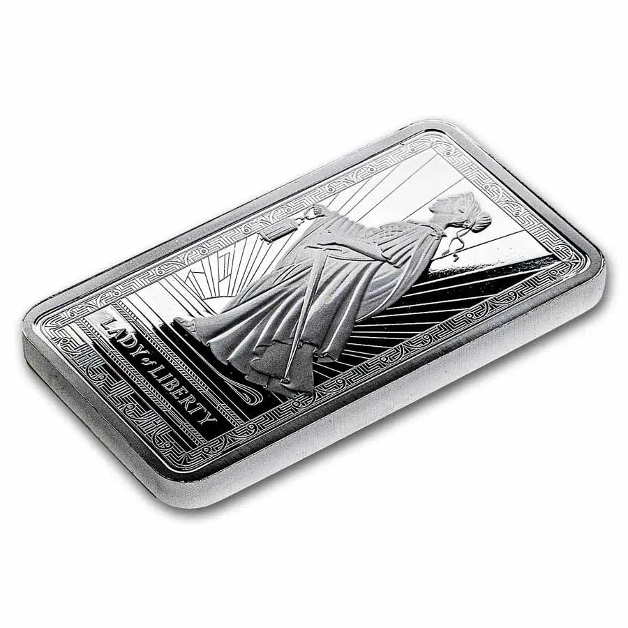 PAMP Suisse Lady of Liberty Silver 10 oz (ounce) Bar PAMP Suisse