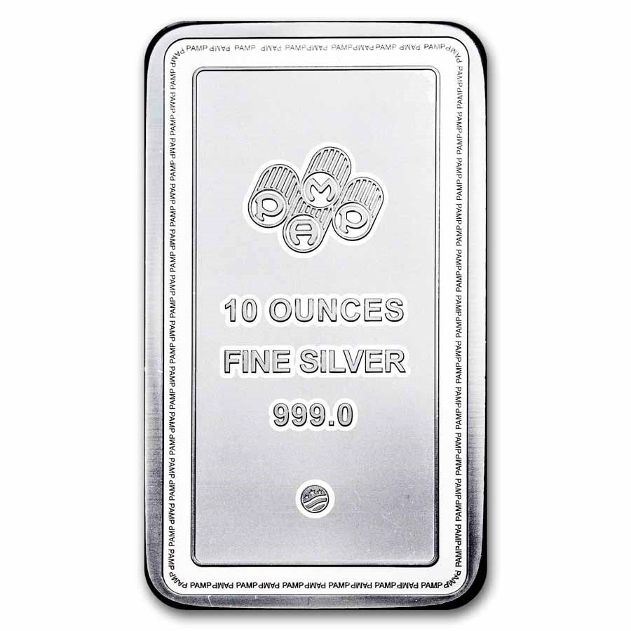 PAMP Suisse Lady of Liberty Silver 10 oz (ounce) Bar