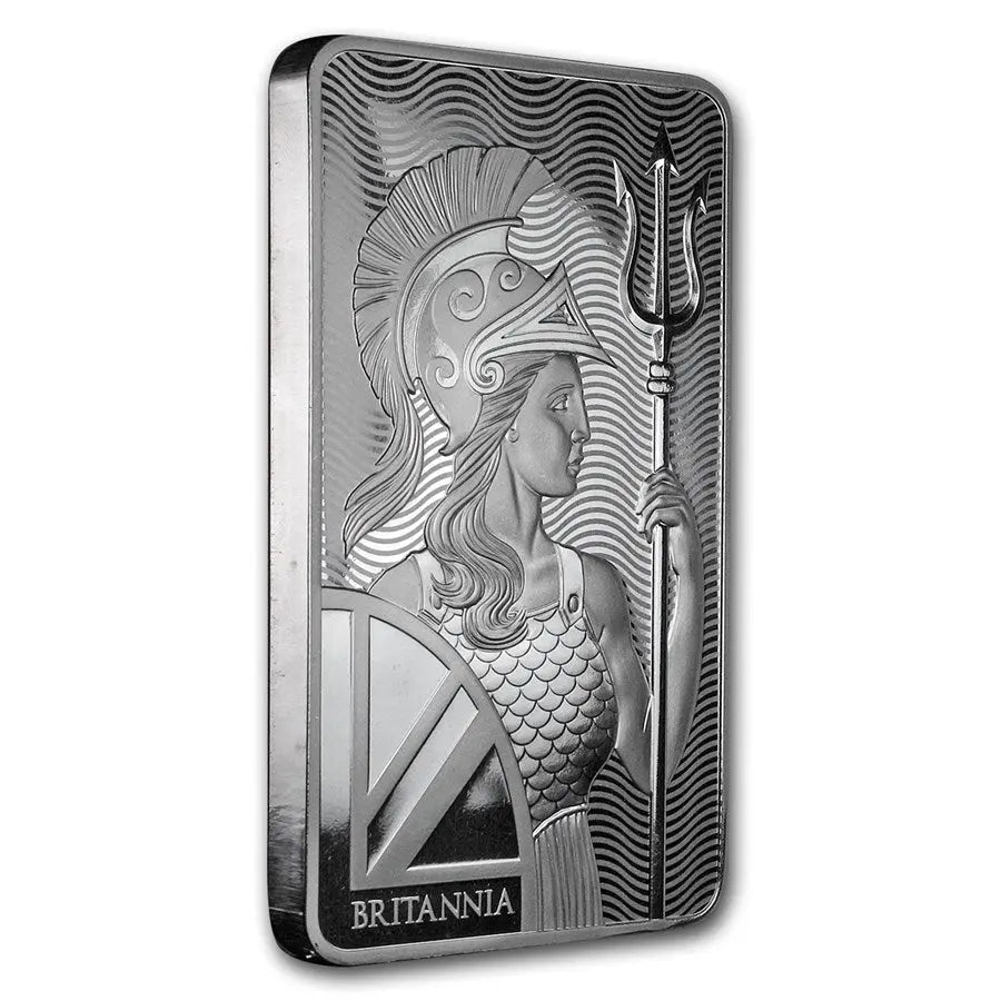 Great Britain Britannia Silver 10 oz (ounce) Bar The Royal Mint