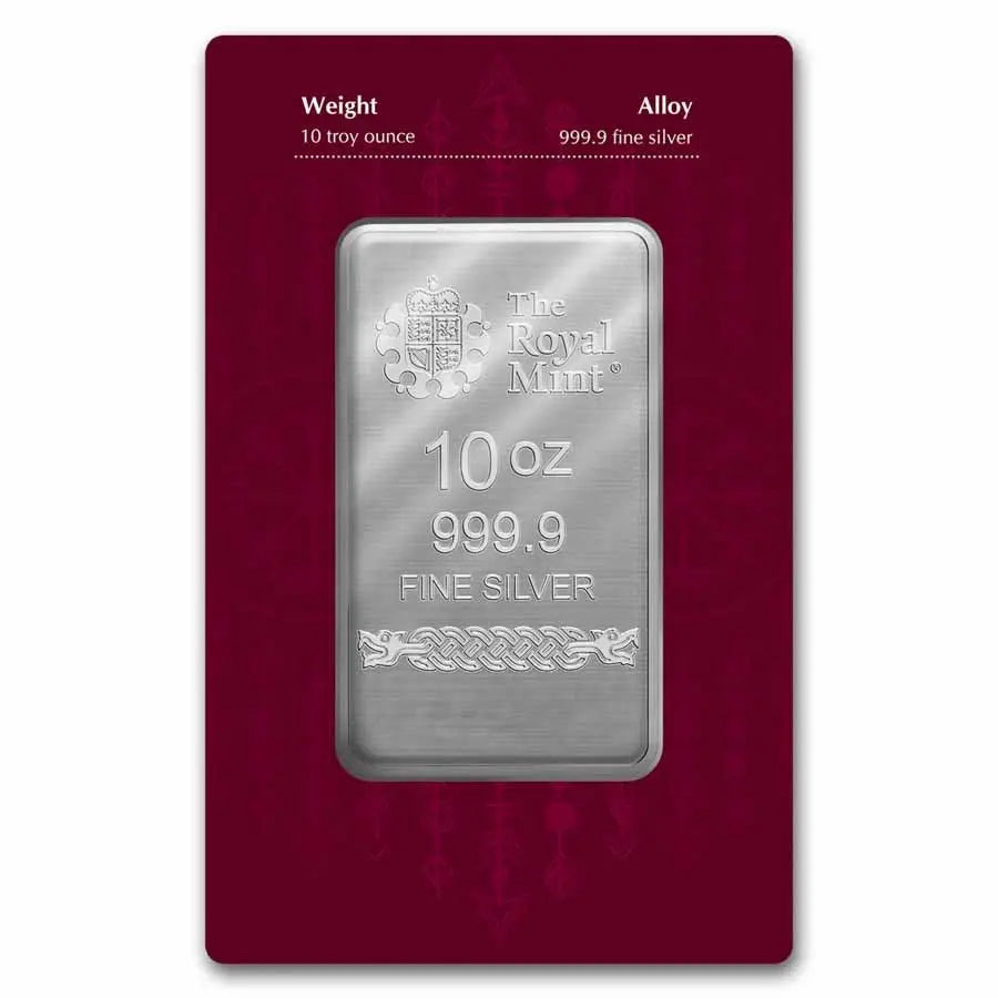 Norse Icons Odin Silver 10 oz (ounce) Bar The Royal Mint