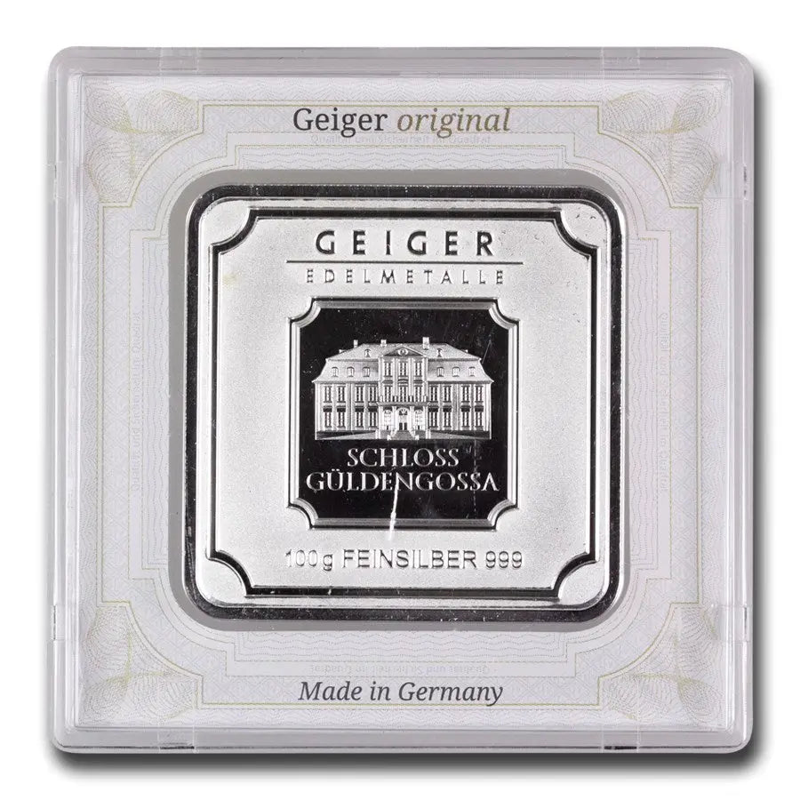 Geiger Edelmetalle Silver 100 gram Bar Geiger Edelmetalle