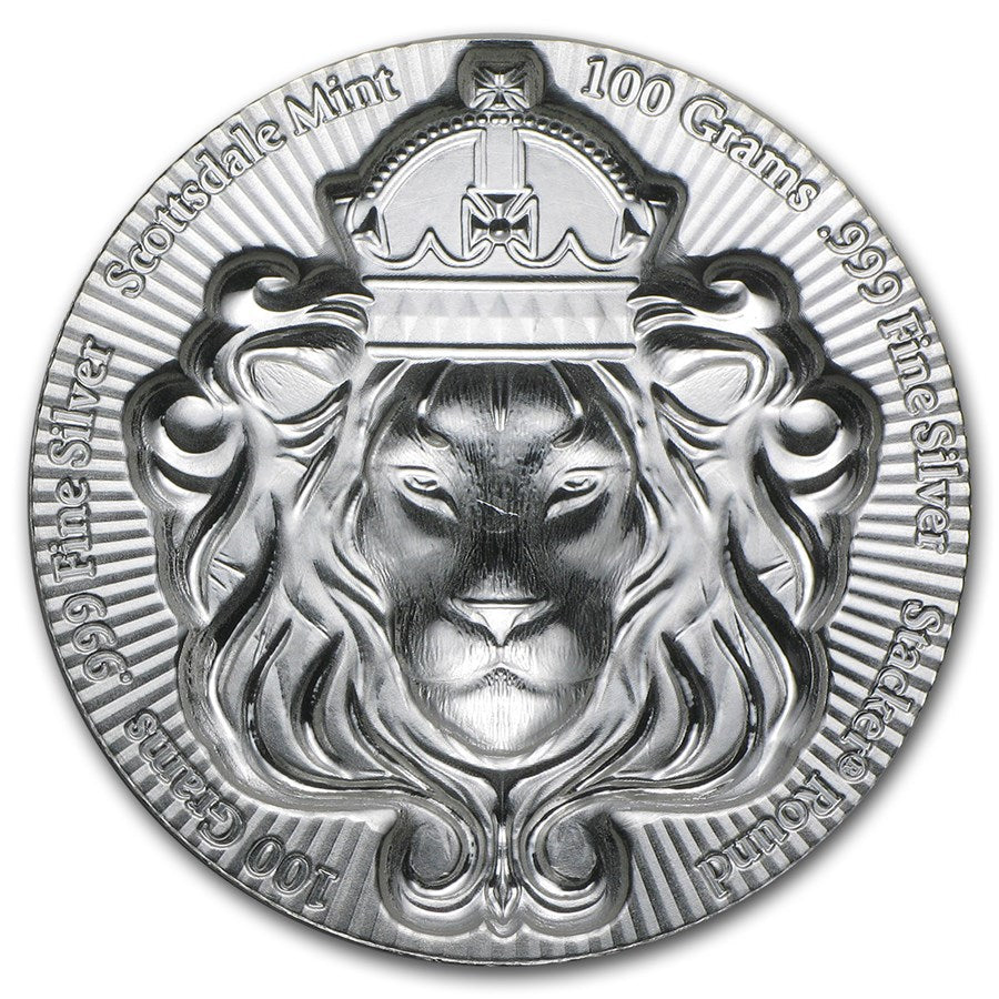 Scottsdale Stacker Silver 100 gram coin Scottsdale Mint