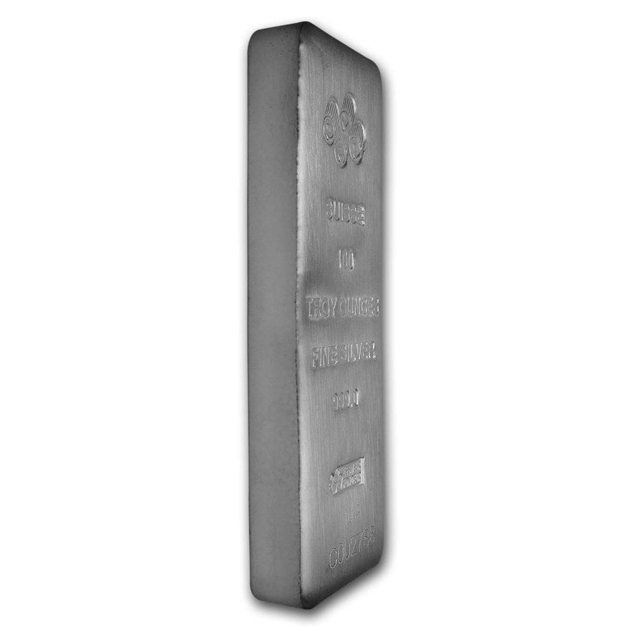 PAMP Suisse Silver 100 oz (ounce) Bar