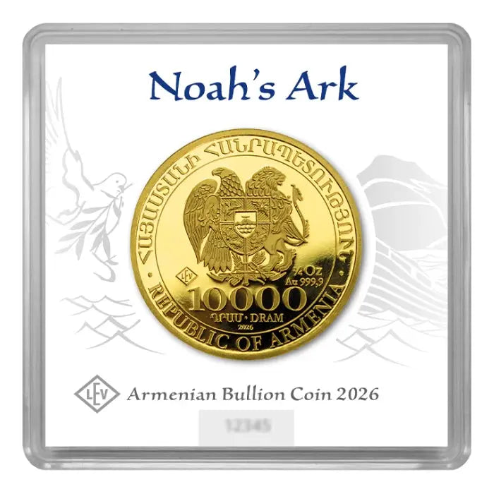 Armenia Noah's Ark Gold 1/4 oz (ounce) coin Geiger Edelmetalle