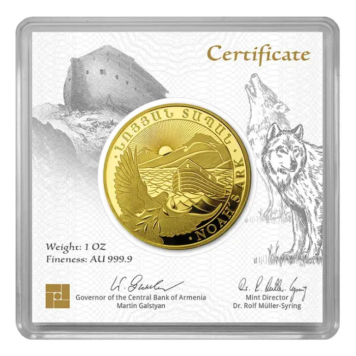 Armenia Noah's Ark Gold 1 oz (ounce) Geiger Edelmetalle