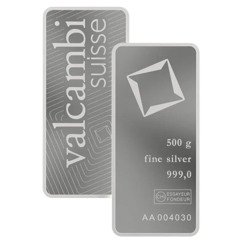 Valcambi Silver 500 gram Valcambi Suisse