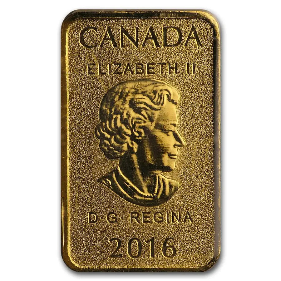 Canada World Atlas Gold 5 x 1/10 oz Bar Set The Royal Canadian Mint