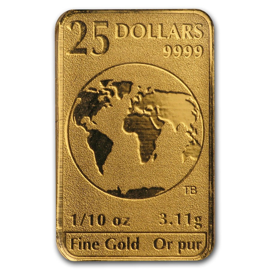 Canada World Atlas Gold 5 x 1/10 oz Bar Set