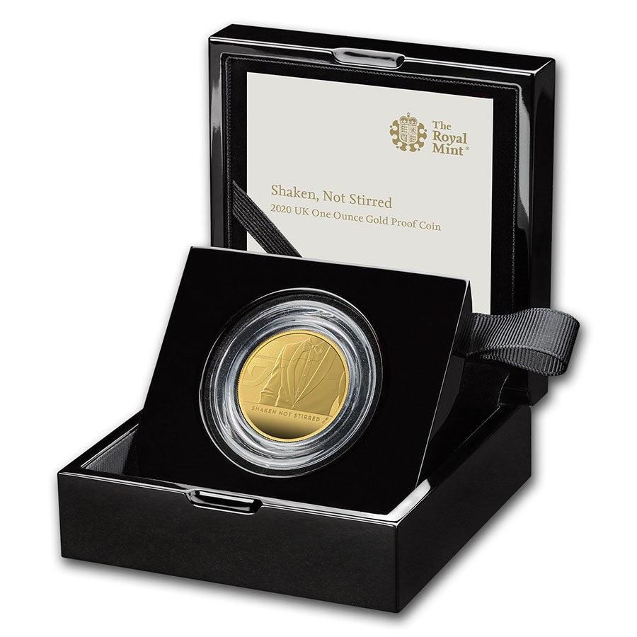 James Bond 007 "Shaken Not Stirred" Gold 1 oz coin The Royal Mint