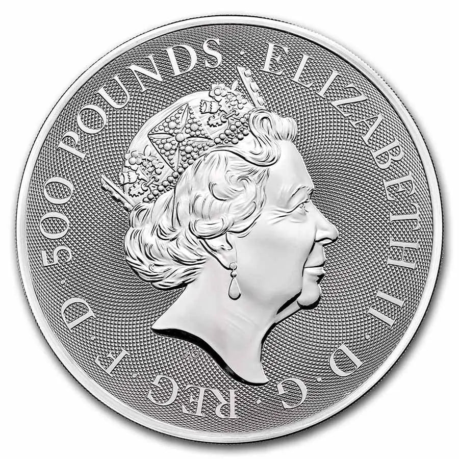 Great Britain Queen's Beasts Completer 2021 Silver 1 kilo The Royal Mint