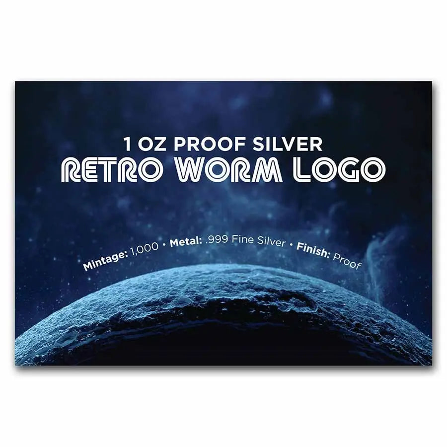 NASA Retro Worm Silver 1 oz (ounce) ABConcept Gold Store AE