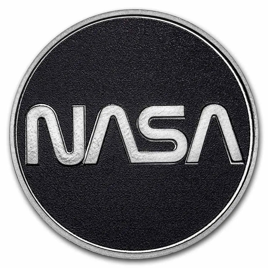 NASA Retro Worm Silver 1 oz (ounce) ABConcept Gold Store AE