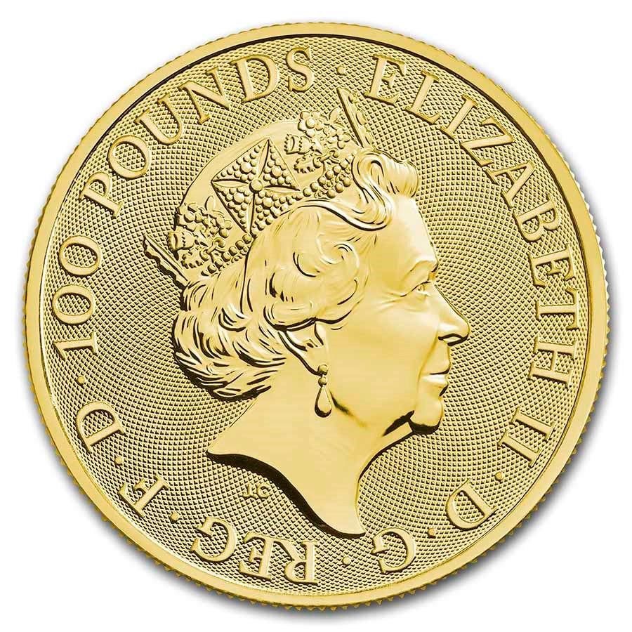Great Britain Queen's Tudor Beasts Gold 1 oz (ounce) coin