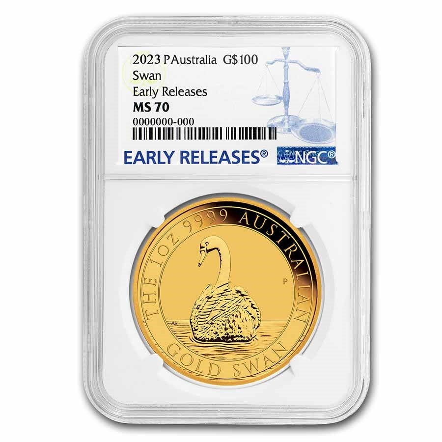 Australia Swan Gold 1 oz (ounce) coin NGC