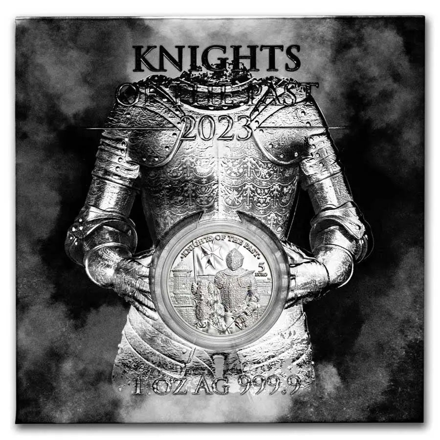 Malta Knights of the Past Silver 1 oz (ounce) The Germania Mint