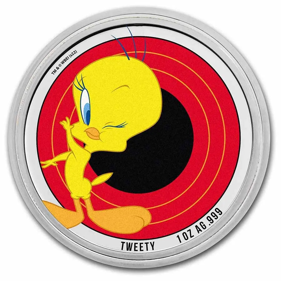 Looney Tunes Tweety Silver 1 oz (ounce) coin 9Fine Mint