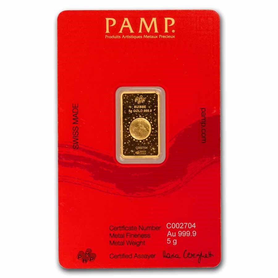 PAMP Suisse Lunar Legends Azure Dragon Gold 5 gram Bar