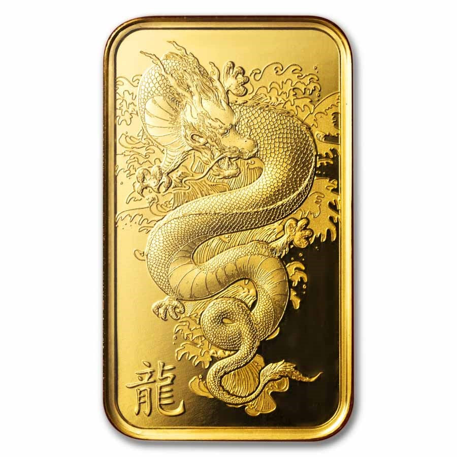 PAMP Suisse Lunar Legends Azure Dragon Gold 5 gram Bar