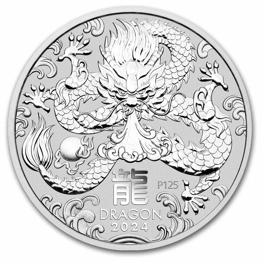 Australia Lunar Dragon Silver 1 oz (ounce) coin
