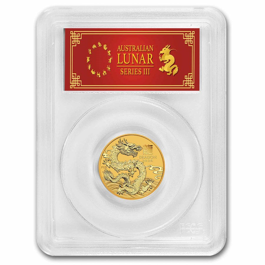 Australia Lunar Dragon Gold 1/4 oz (ounce) coin