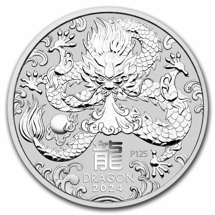 Australia Lunar Dragon Silver 1 kilo coin