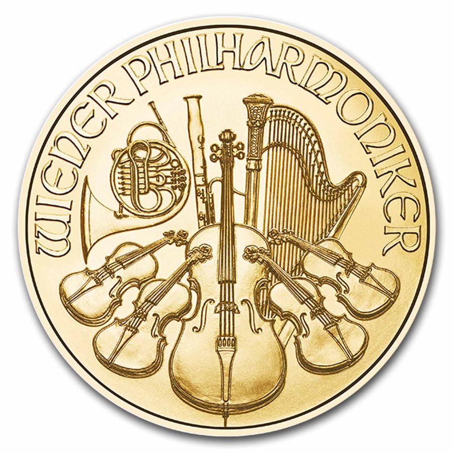 Austria Philharmonic Gold 1/4 oz (ounce) coin