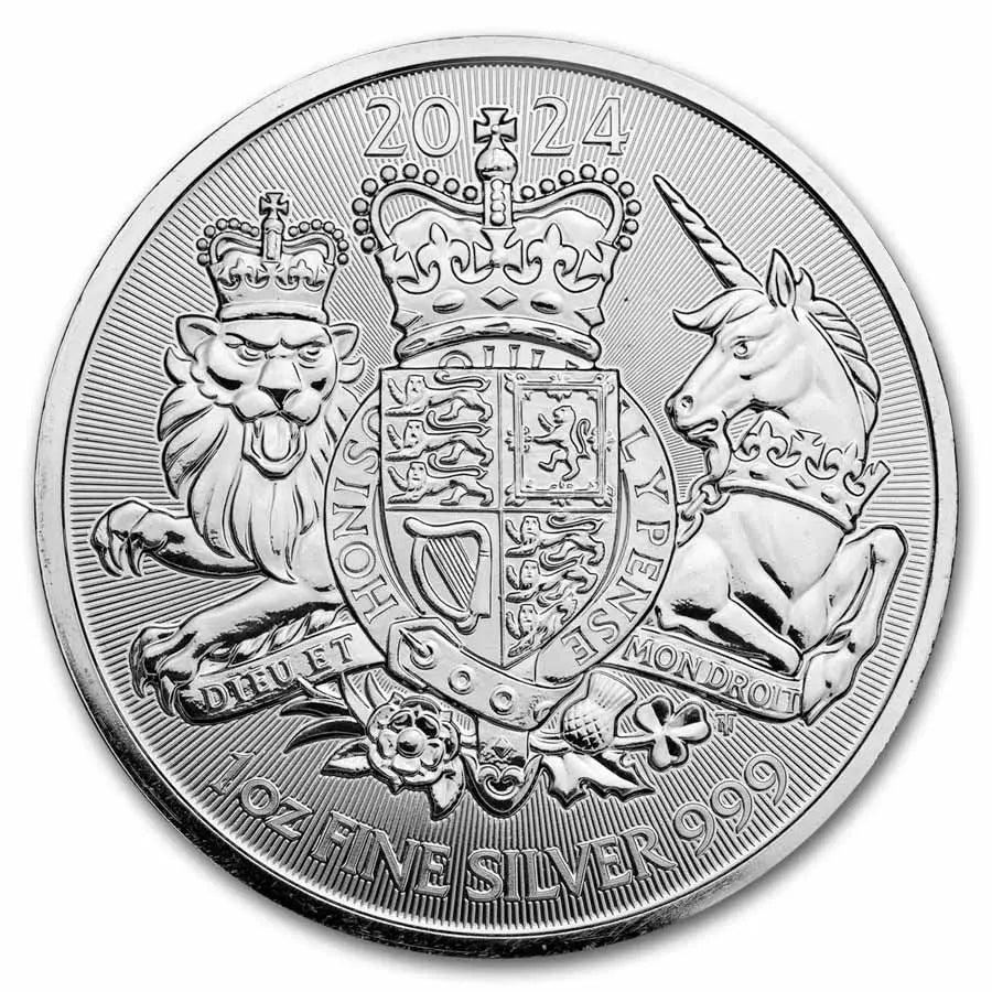 Great Britain The Royal Arms Silver 1 oz (ounce) coin The Royal Mint