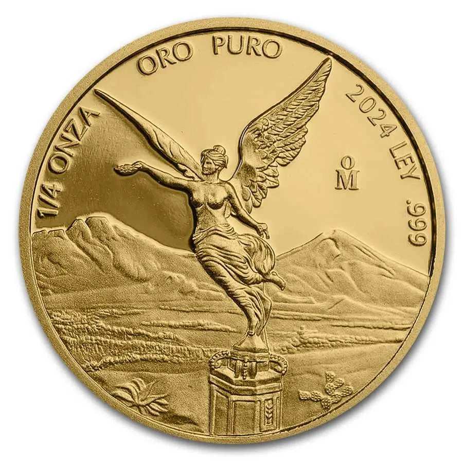 Mexico Libertad Gold 1/4 oz (ounce) coin NGC Banco de México