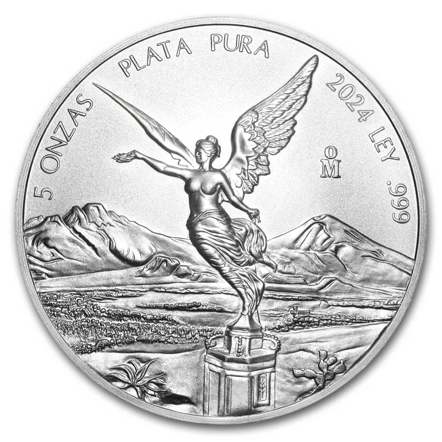 Mexico Libertad Silver 5 oz (ounce) coin