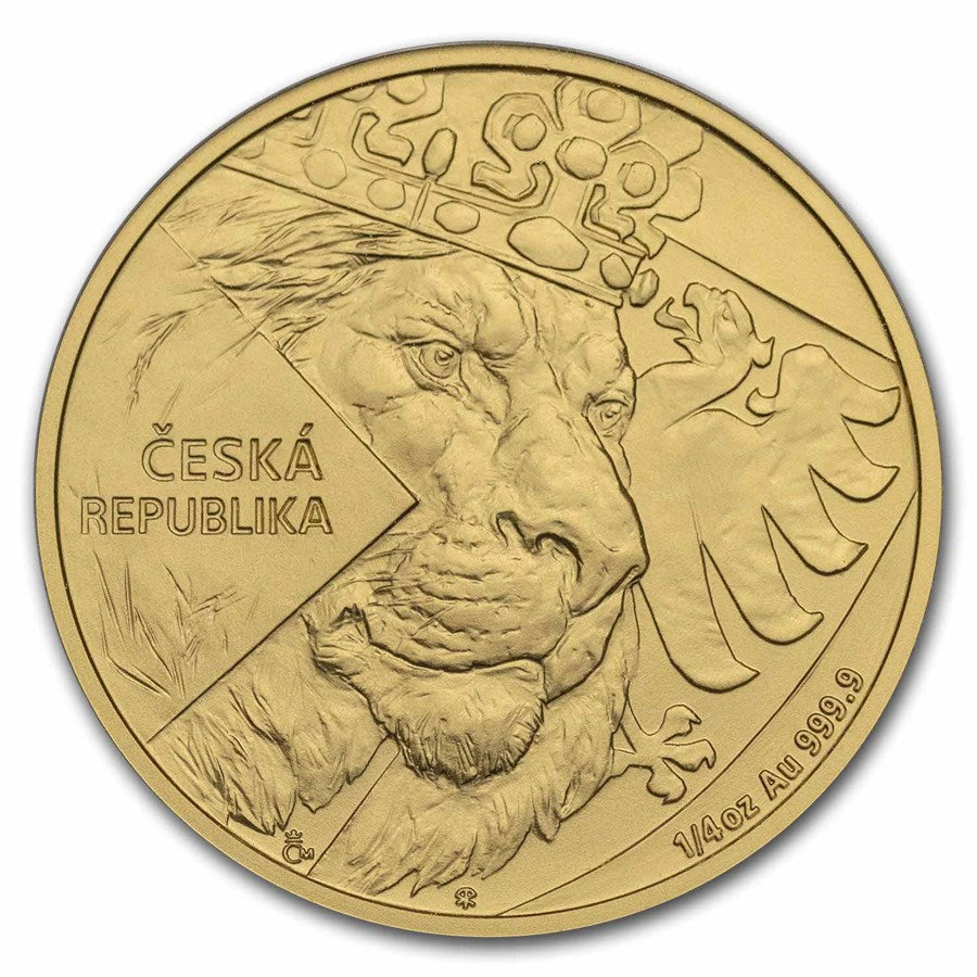 Czech Lion 2024 Gold 1/4 oz (ounce) coin