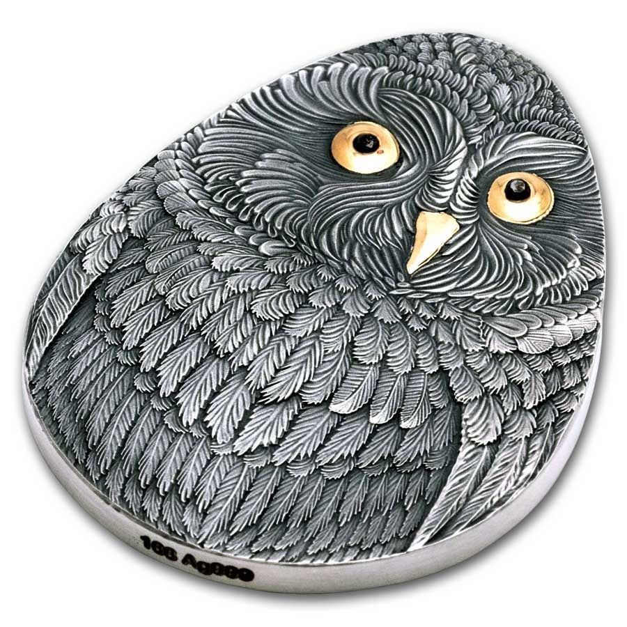 Niue Marvelous Short-Eared Owl Silver 1 oz (ounce)