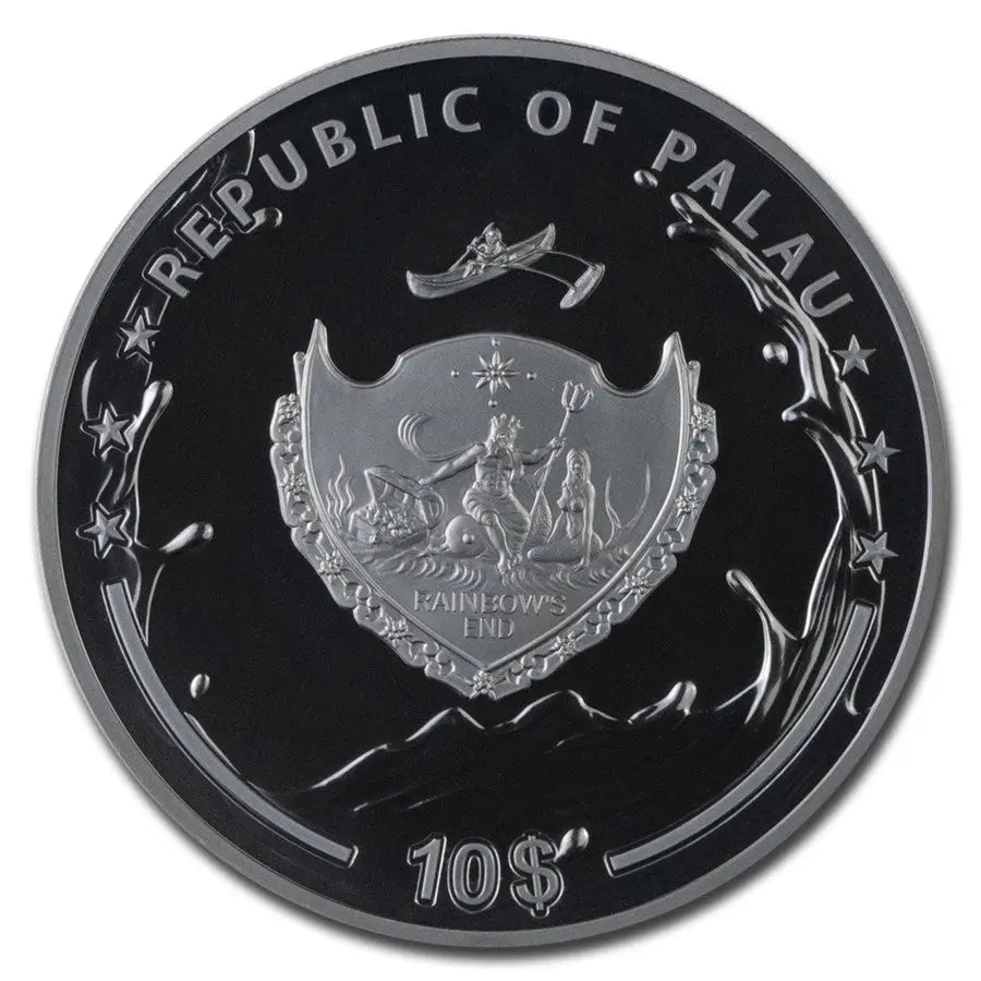 Palau Princess of Water Black Proof NGC PF-70 Silver 2 oz (ounce) Coin Invest Trust