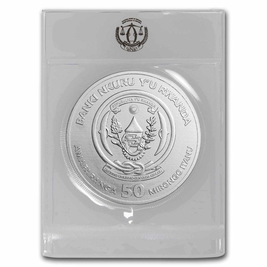 Rwanda Lunar Dragon Silver 1 oz (ounce)