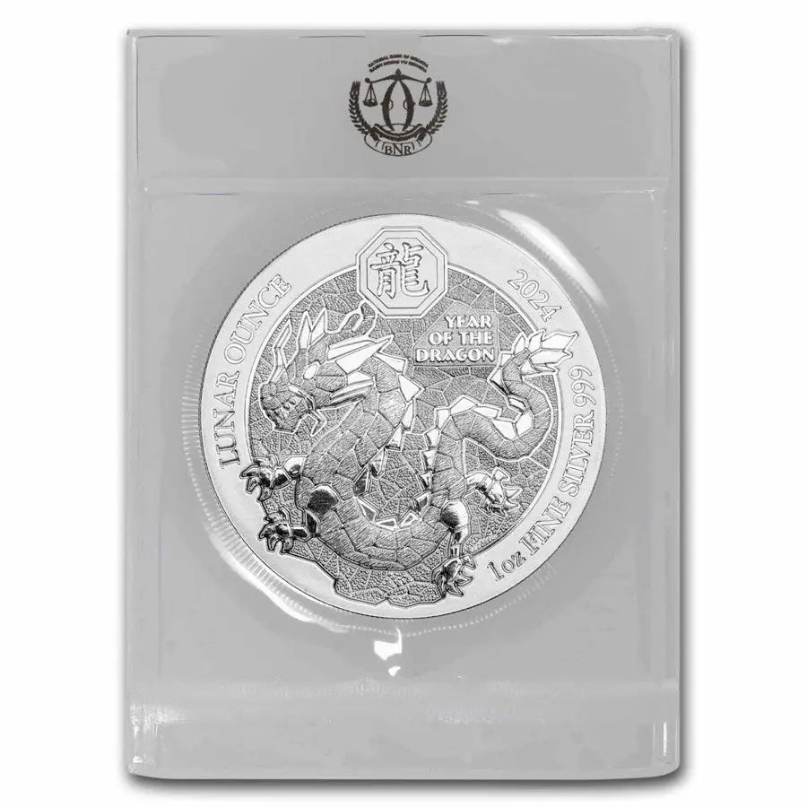 Rwanda Lunar Dragon Silver 1 oz (ounce) ABConcept Gold Store AE