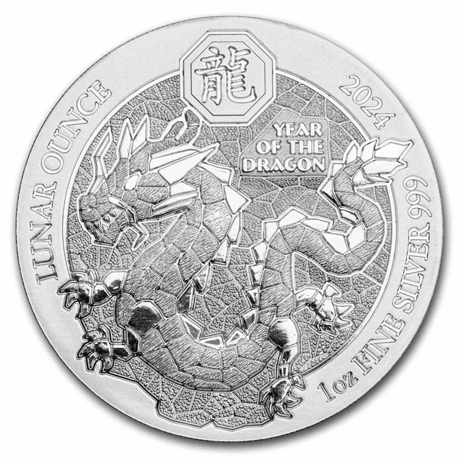 Rwanda Lunar Dragon Silver 1 oz (ounce) ABConcept Gold Store AE
