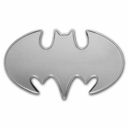 Batman Batarang Shaped Uncolored Silver 1 oz (ounce) MDM Mint